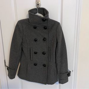 Aritiza Babaton funnel neck peacoat xs, charcoal grey